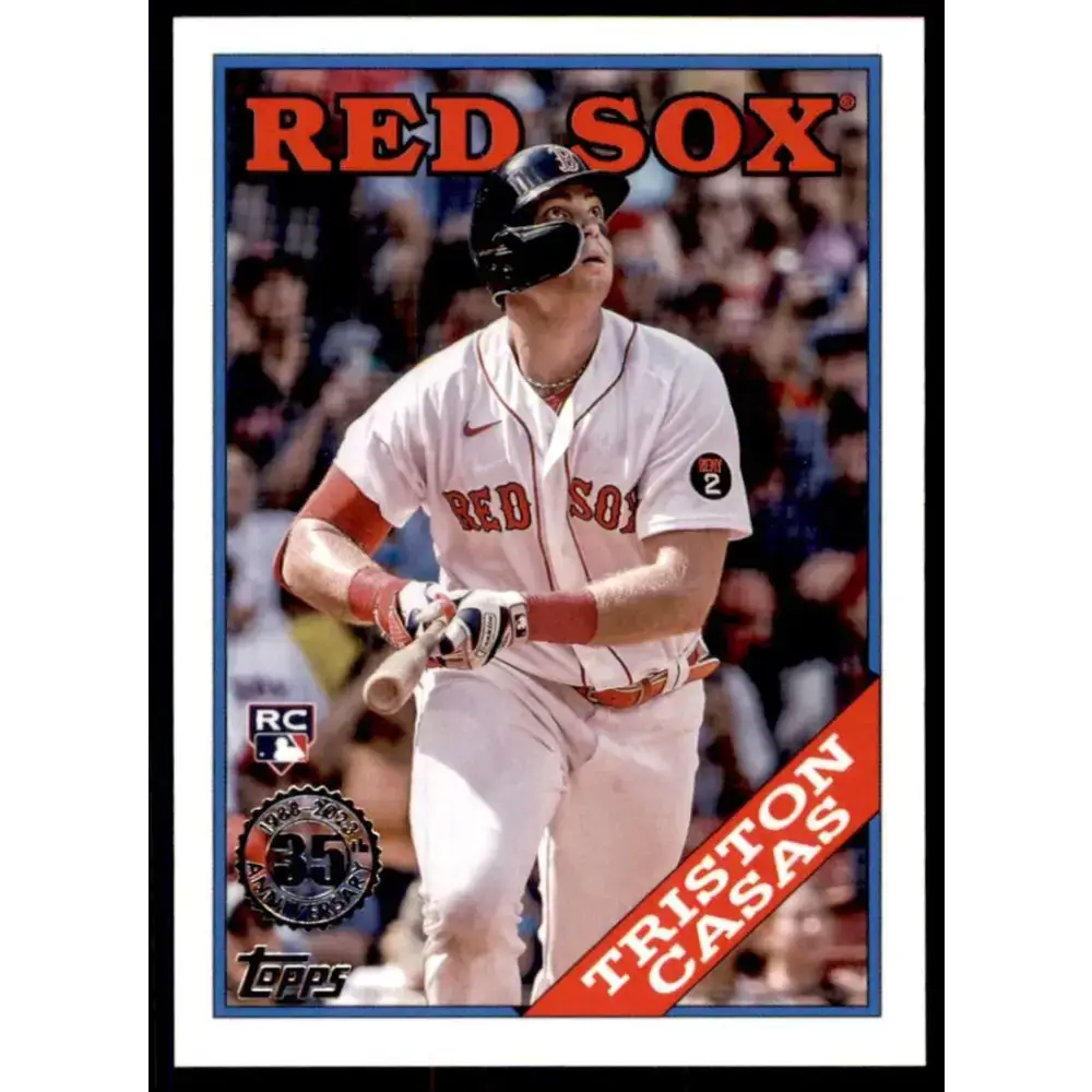2023 Topps 1988 Baseball #T88-42 Triston Casas NM-MT Boston Red Sox Baseball Card - Baseball Card Single