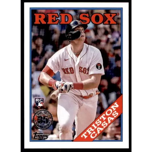2023 Topps 1988 Baseball #T88-42 Triston Casas NM-MT Boston Red Sox Baseball Card - Baseball Card Single
