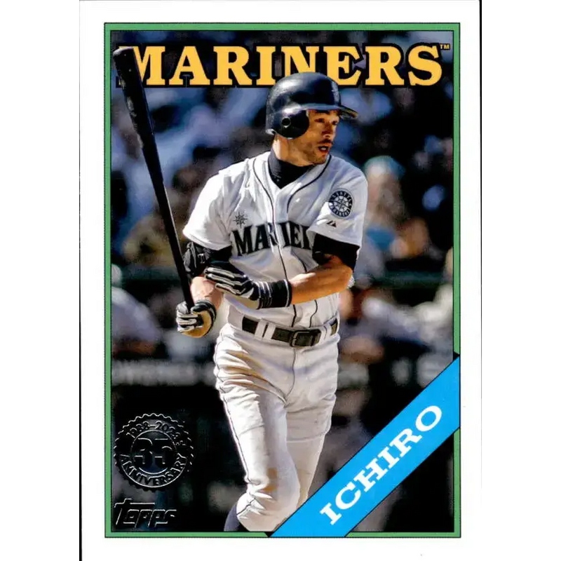 2023 Topps 1988 Baseball #T88-43 Ichiro NM-MT Seattle Mariners Baseball Card - Baseball Card Single