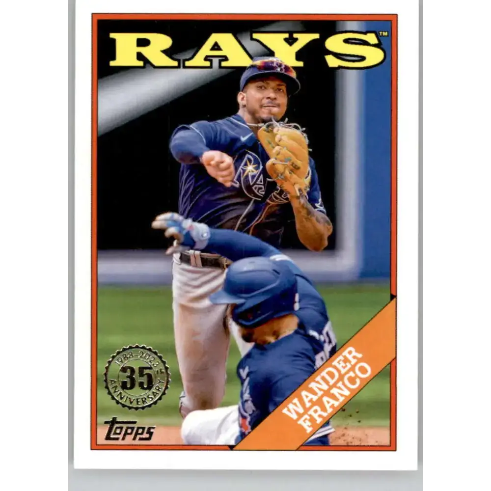 2023 Topps 1988 Baseball #T88-46 Wander Franco NM-MT Tampa Bay Rays Baseball Card - Baseball Card Single