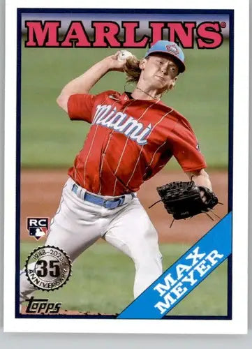 2023 Topps 1988 Baseball Max Meyer T88-50 Marlins card with original gloss