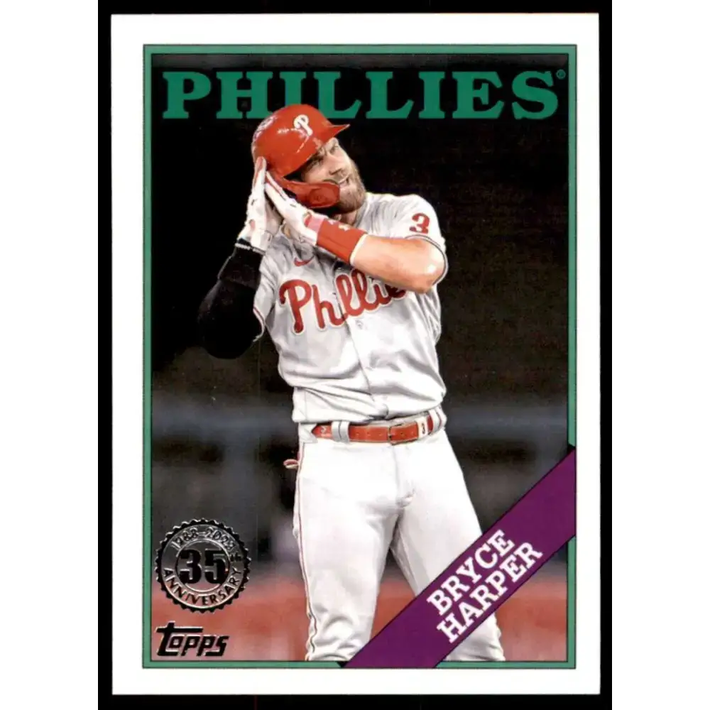 2023 Topps 1988 Baseball #T88-52 Bryce Harper NM-MT Philadelphia Phillies Baseball Card - Baseball Card Single