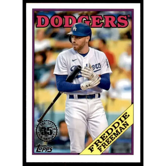 2023 Topps 1988 Baseball #T88-59 Freddie Freeman NM-MT Los Angeles Dodgers Baseball Card - Baseball Card Single