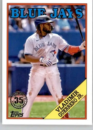 Baseball trading card of Vladimir Guerrero T88-68 with original gloss, 2023 Topps