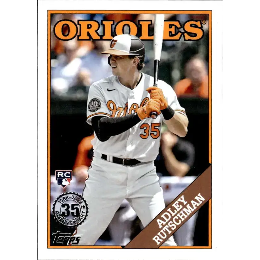 2023 Topps 1988 Baseball #T88-69 Adley Rutschman NM-MT Baltimore Orioles Baseball Card - Baseball Card Single
