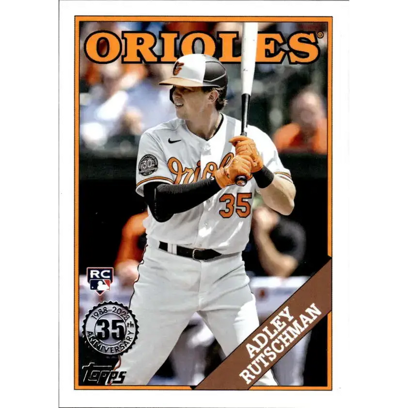 2023 Topps 1988 Baseball #T88-69 Adley Rutschman NM-MT Baltimore Orioles Baseball Card - Baseball Card Single
