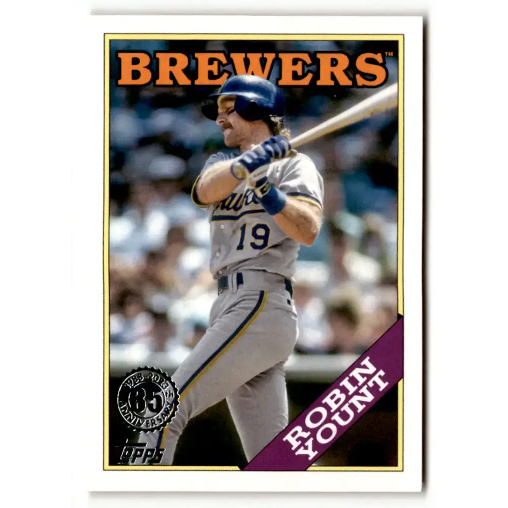2023 Topps 1988 Baseball #T88-78 Robin Yount NM-MT Milwaukee Brewers Baseball Card - Baseball Card Single