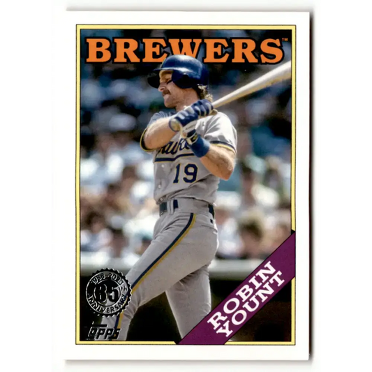 2023 Topps 1988 Baseball #T88-78 Robin Yount NM-MT Milwaukee Brewers Baseball Card - Baseball Card Single