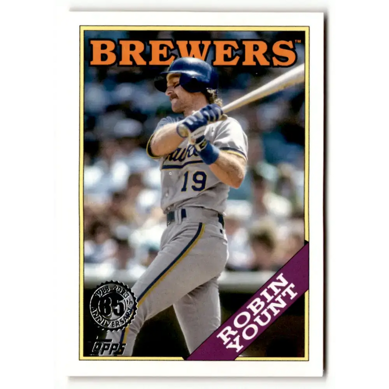 2023 Topps 1988 Baseball #T88-78 Robin Yount NM-MT Milwaukee Brewers Baseball Card - Baseball Card Single