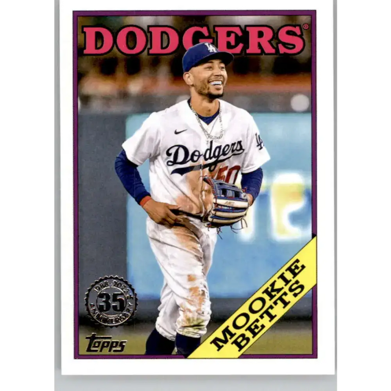 2023 Topps 1988 Baseball #T88-88 Mookie Betts NM-MT Los Angeles Dodgers Baseball Card - Baseball Card Single