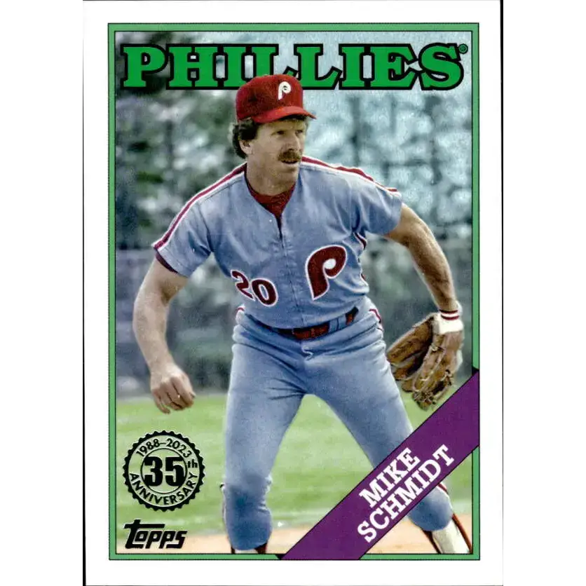 2023 Topps 1988 Baseball #T88-94 Mike Schmidt NM-MT Philadelphia Phillies Baseball Card - Baseball Card Single