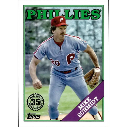 2023 Topps 1988 Baseball #T88-94 Mike Schmidt NM-MT Philadelphia Phillies Baseball Card - Baseball Card Single