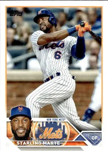 2023 Topps Starling Marte baseball card with original gloss Mets ID 58170