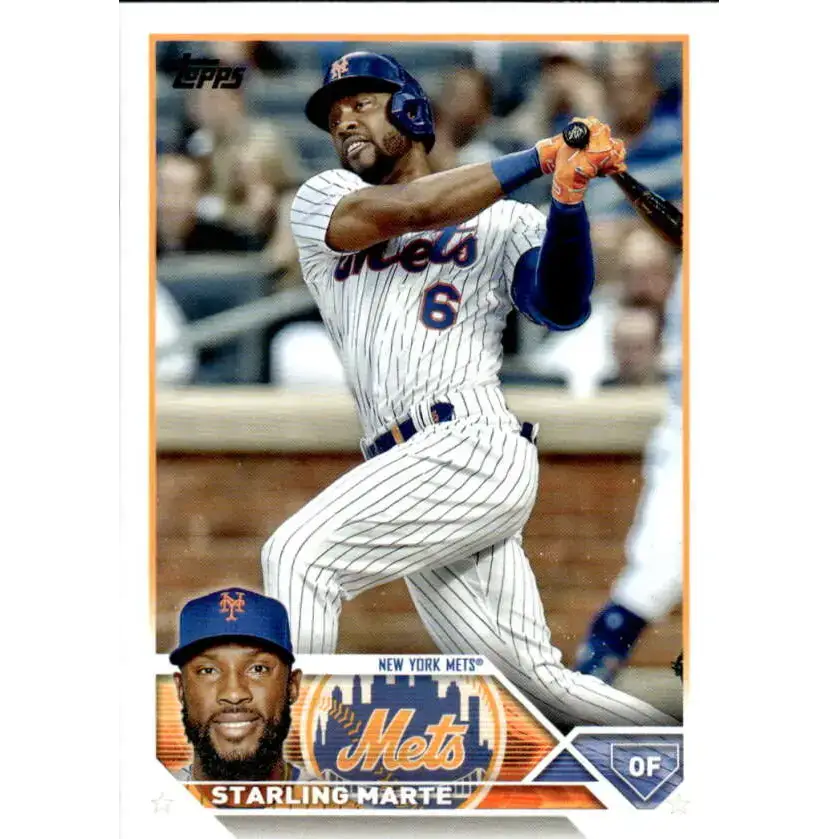 2023 Topps #199 Starling Marte NM-MT New York Mets Baseball Card - Baseball Card Single