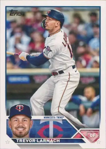 Trevor Larnach baseball card with original gloss from 2023 Topps #201 Trevor Larnach NM-MT Twins