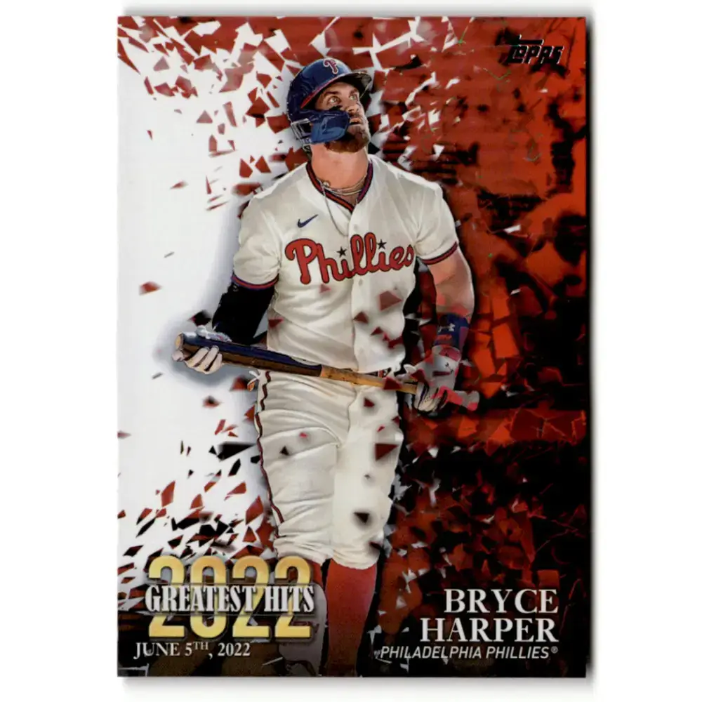 2023 Topps 2022 Greatest Hits #22GH-12 Bryce Harper NM-MT Philadelphia Phillies Baseball Card - Baseball Card Single
