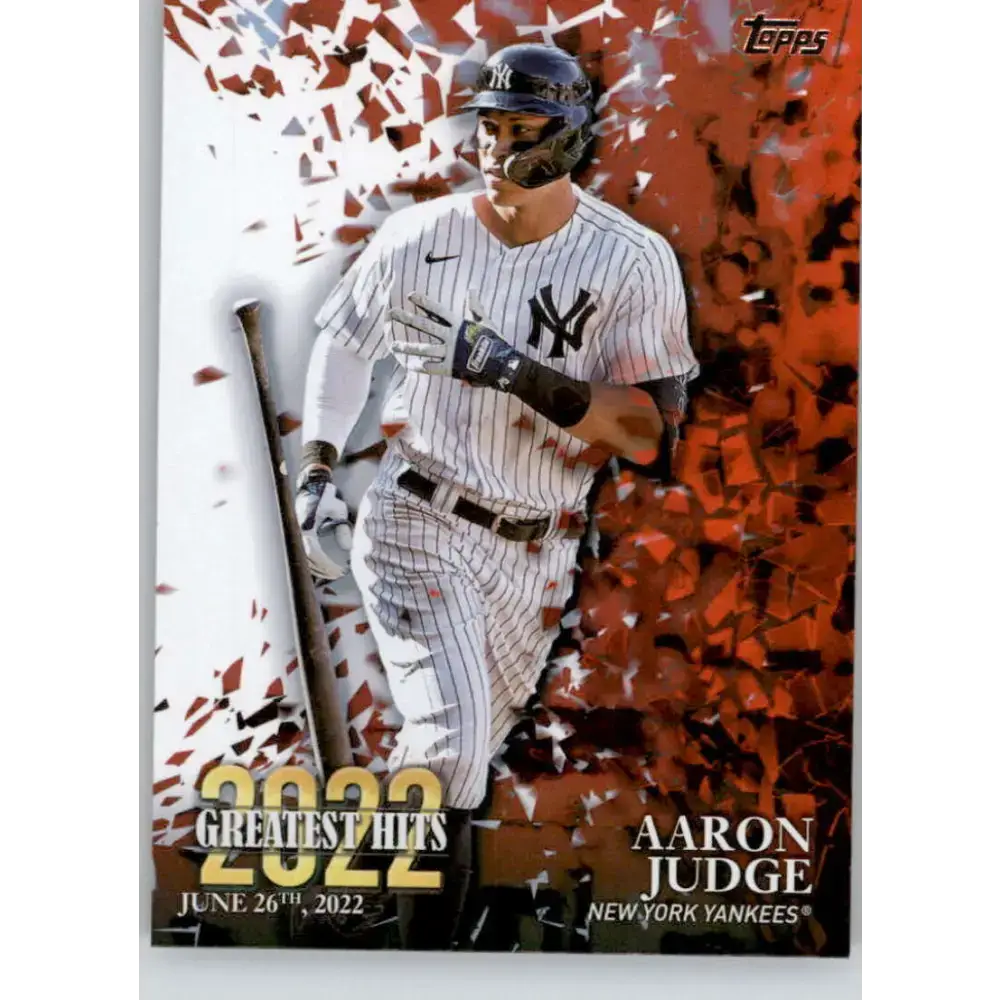2023 Topps 2022 Greatest Hits #22GH-14 Aaron Judge NM-MT New York Yankees Baseball Card