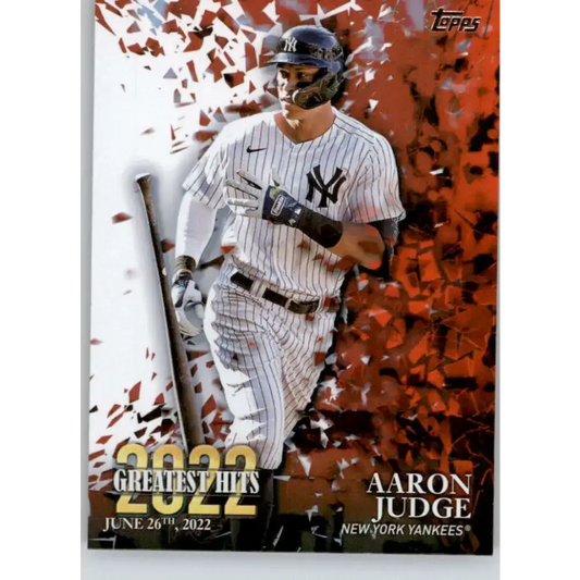 2023 Topps 2022 Greatest Hits #22GH-14 Aaron Judge NM-MT New York Yankees Baseball Card