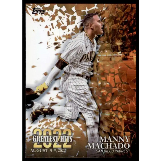 2023 Topps 2022 Greatest Hits #22GH-15 Manny Machado NM-MT San Diego Padres Baseball Card - Baseball Card Single