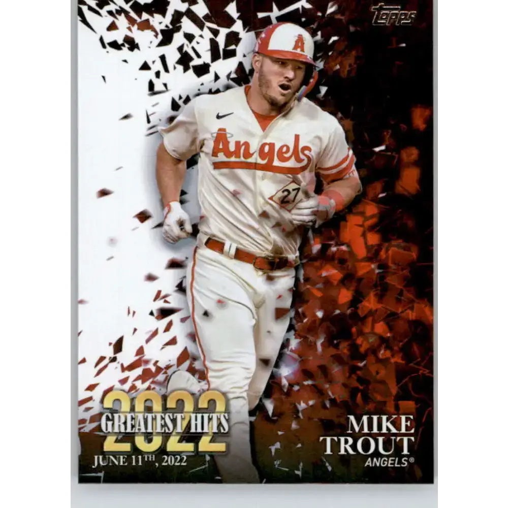 2023 Topps 2022 Greatest Hits #22GH-18 Mike Trout NM-MT Los Angeles Angels Baseball Card - Baseball Card Single