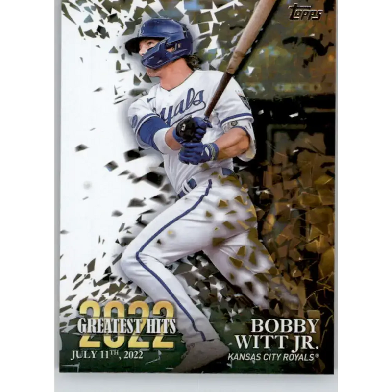 2023 Topps 2022 Greatest Hits #22GH-19 Bobby Witt Jr. NM-MT Kansas City Royals Baseball Card - Baseball Card Single