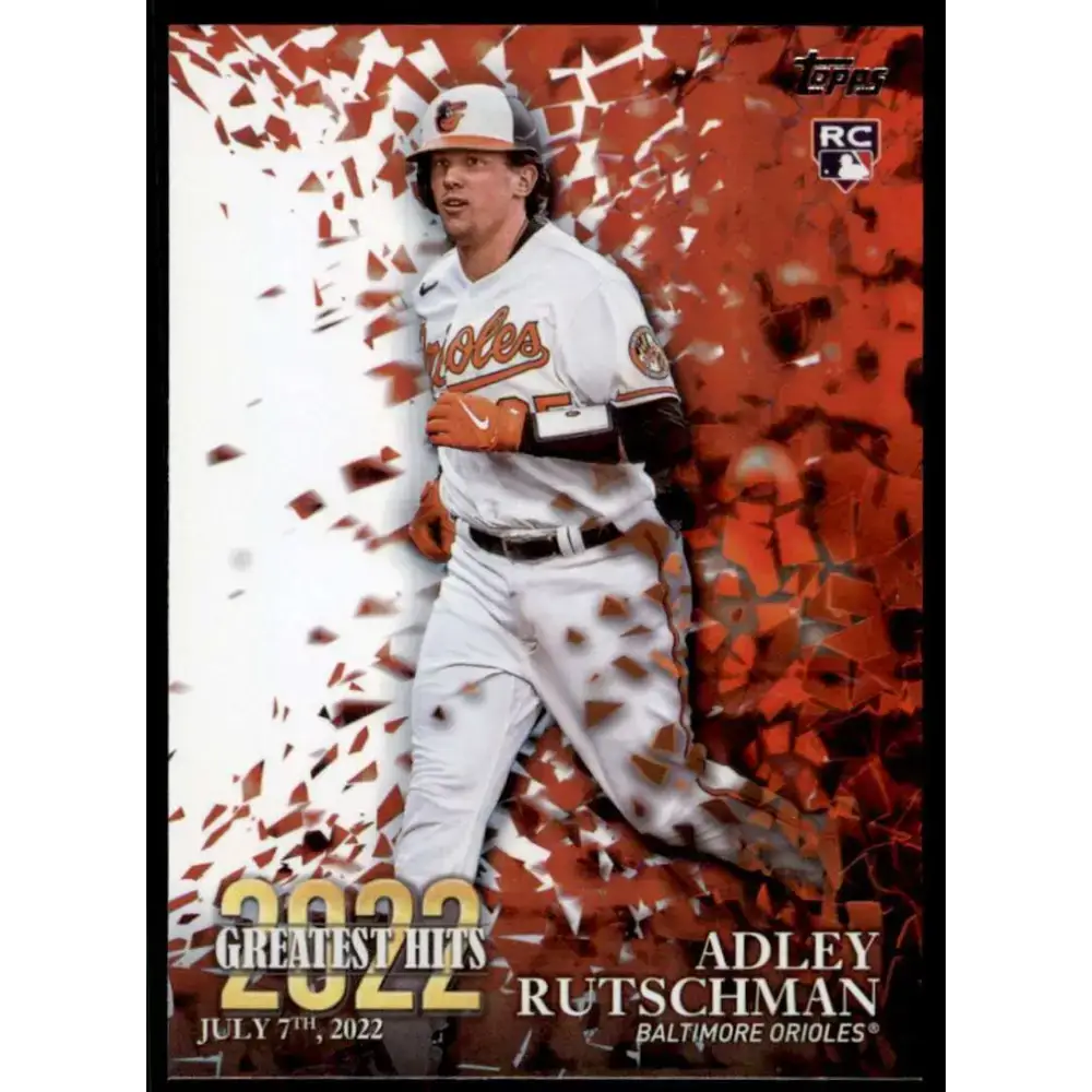 2023 Topps 2022 Greatest Hits #22GH-23 Adley Rutschman NM-MT Baltimore Orioles Baseball Card - Baseball Card Single