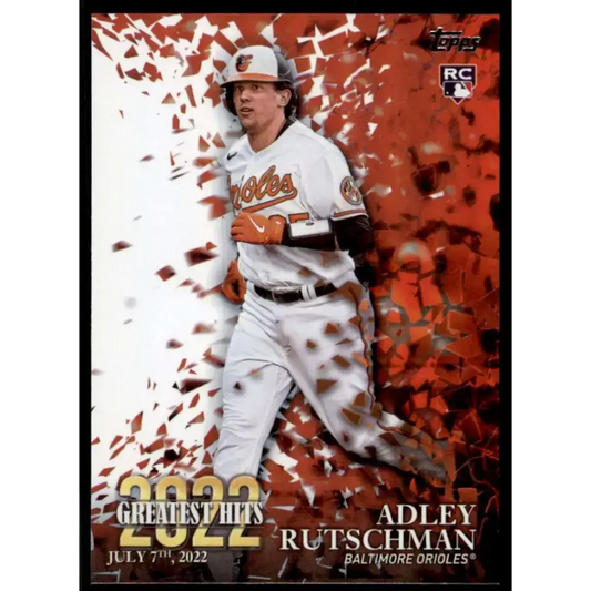 2023 Topps 2022 Greatest Hits #22GH-23 Adley Rutschman NM-MT Baltimore Orioles Baseball Card - Baseball Card Single