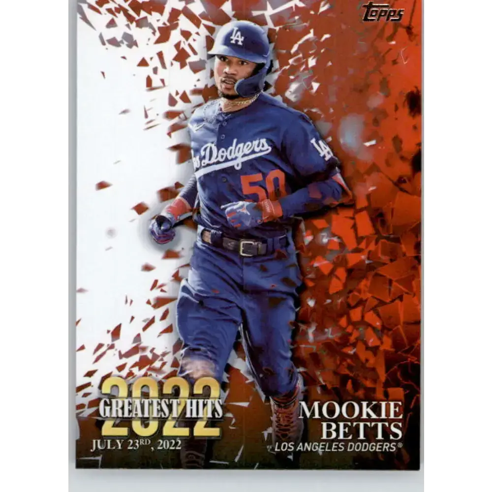 2023 Topps 2022 Greatest Hits #22GH-4 Mookie Betts NM-MT Los Angeles Dodgers Baseball Card - Baseball Card Single