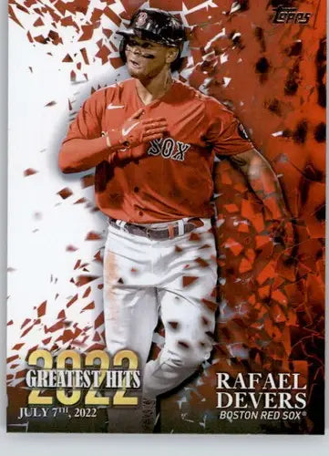 2023 Topps 2022 Greatest Hits #22GH-7 Rafael Devers NM-MT Red Sox ID:76454 - Baseball Card Single