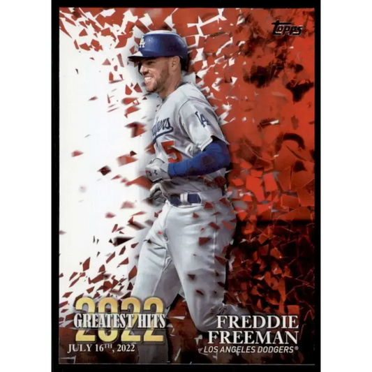 2023 Topps 2022 Greatest Hits #22GH-8 Freddie Freeman NM-MT Los Angeles Dodgers Baseball Card - Baseball Card Single