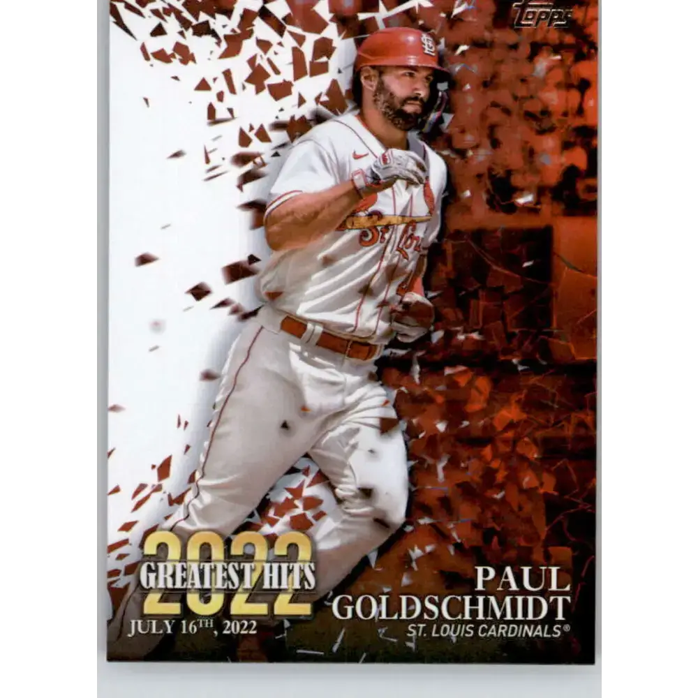 2023 Topps 2022 Greatest Hits #22GH-9 Paul Goldschmidt NM-MT St. Louis Cardinals Baseball Card - Baseball Card Single