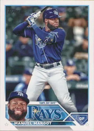 2023 Topps #204 Manuel Margot NM-MT Rays ID:54040 - Baseball Card Single