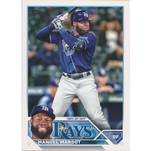 2023 Topps #204 Manuel Margot NM-MT Tampa Bay Rays Baseball Card - Baseball Card Single