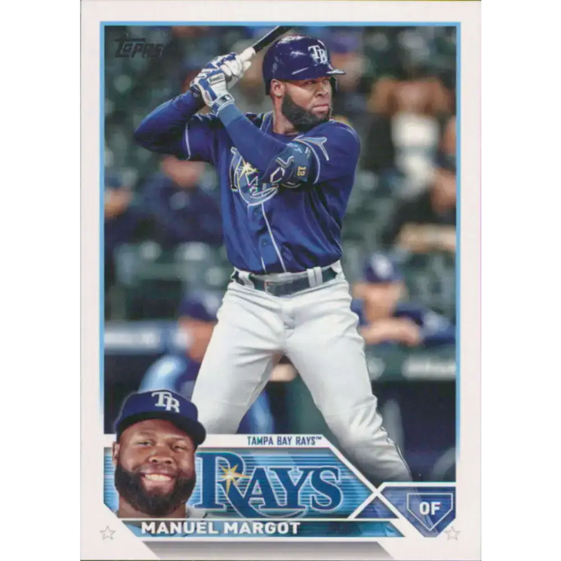2023 Topps #204 Manuel Margot NM-MT Tampa Bay Rays Baseball Card - Baseball Card Single