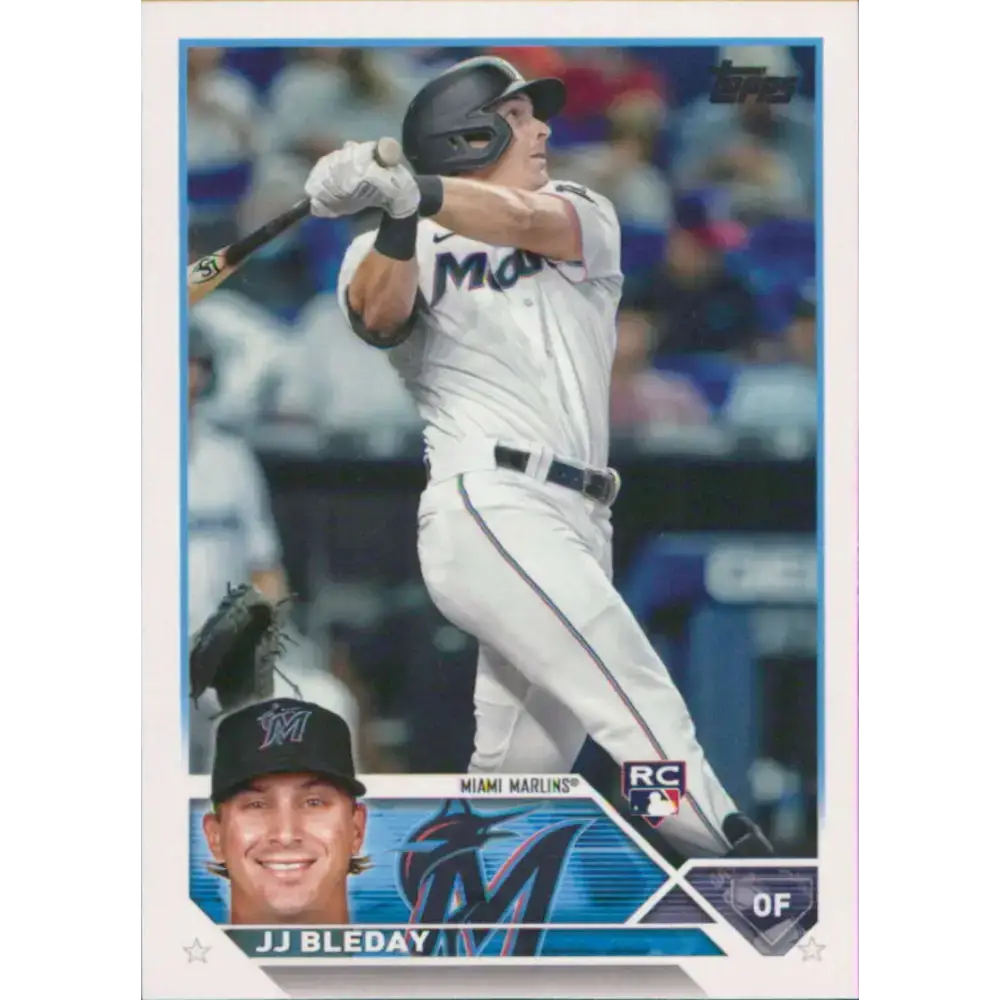 2023 Topps #205 JJ Bleday NM-MT RC Rookie Miami Marlins Baseball Card - Baseball Card Single
