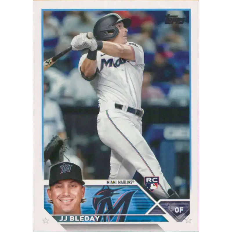 2023 Topps #205 JJ Bleday NM-MT RC Rookie Miami Marlins Baseball Card - Baseball Card Single