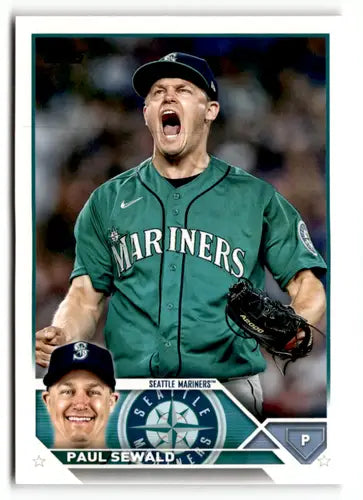 2023 Topps Paul Sewald baseball card with original gloss Mariners NM Simply Sandoval