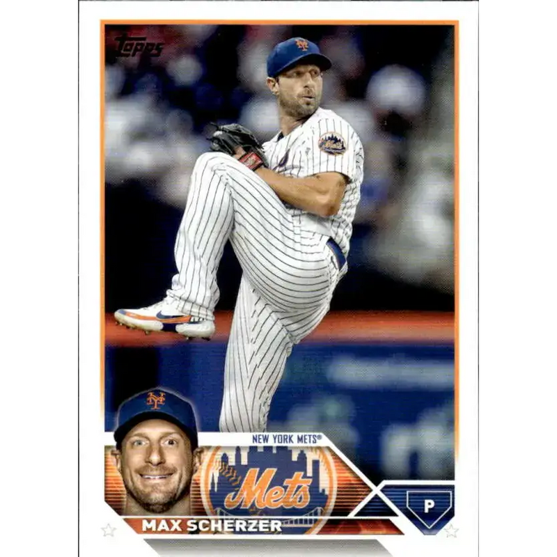 2023 Topps #21 Max Scherzer NM-MT New York Mets Baseball Card - Baseball Card Single