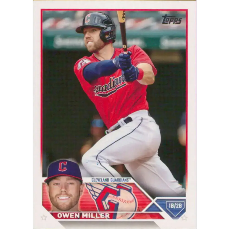 2023 Topps #213 Owen Miller NM-MT Cleveland Guardians Baseball Card - Baseball Card Single