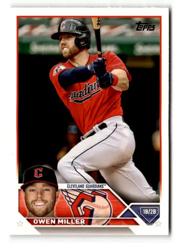 2023 Topps #213 Owen Miller NM Near Mint Guardians ID:49605 - Baseball Card Single