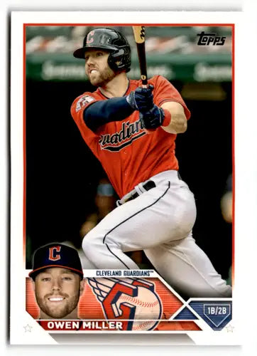 Owen Miller baseball card from 2023 Topps #213 with original gloss, near mint condition