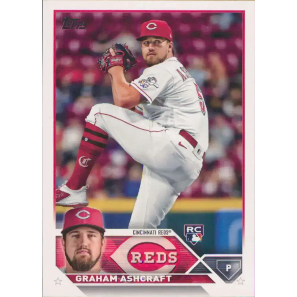 2023 Topps #214 Graham Ashcraft NM-MT RC Rookie Cincinnati Reds Baseball Card - Baseball Card Single