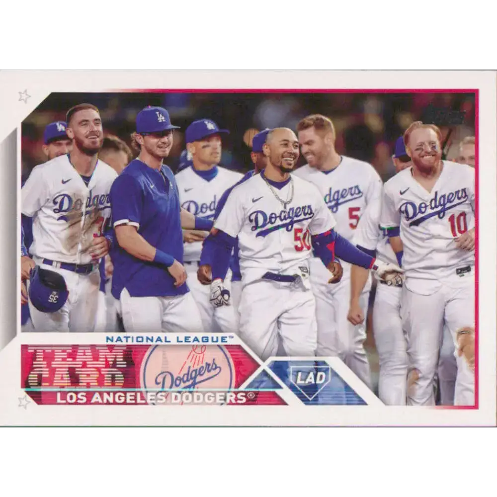 2023 Topps #219 Los Angeles Dodgers NM-MT Team Card Baseball Card - Baseball Card Single