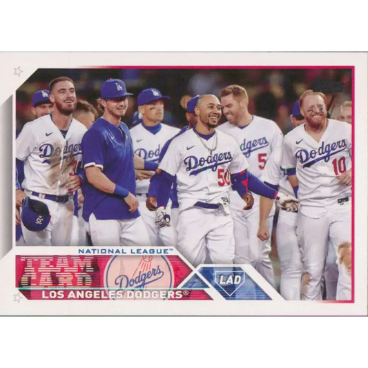 2023 Topps #219 Los Angeles Dodgers NM-MT Team Card Baseball Card - Baseball Card Single
