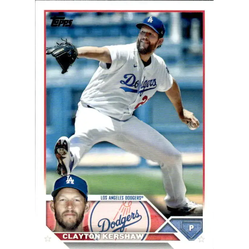 2023 Topps #22 Clayton Kershaw NM-MT Los Angeles Dodgers Baseball Card - Baseball Card Single