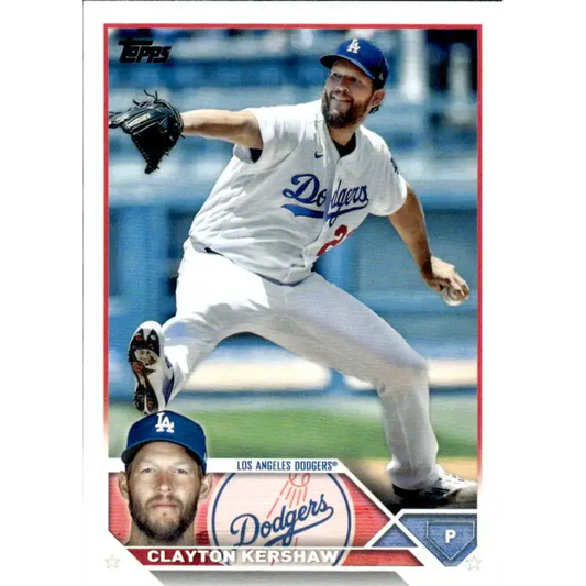 2023 Topps #22 Clayton Kershaw NM-MT Los Angeles Dodgers Baseball Card - Baseball Card Single