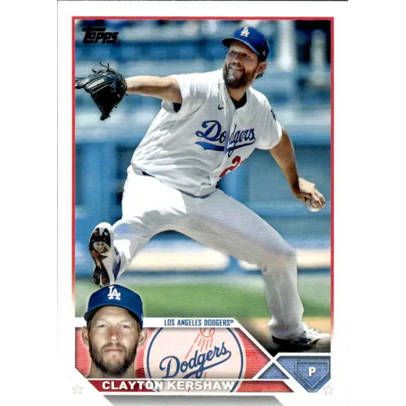 2023 Topps #22 Clayton Kershaw NM-MT Los Angeles Dodgers Baseball Card - Baseball Card Single