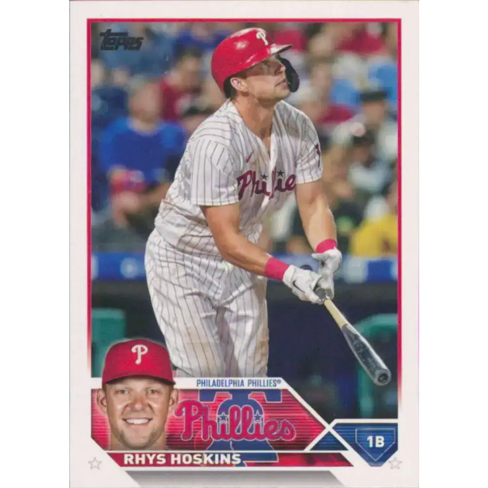 2023 Topps #221 Rhys Hoskins NM-MT Philadelphia Phillies Baseball Card - Baseball Card Single