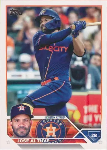 2023 Topps #222 Jose Altuve NRMT-MT Astros ID:49706 - Baseball Card Single