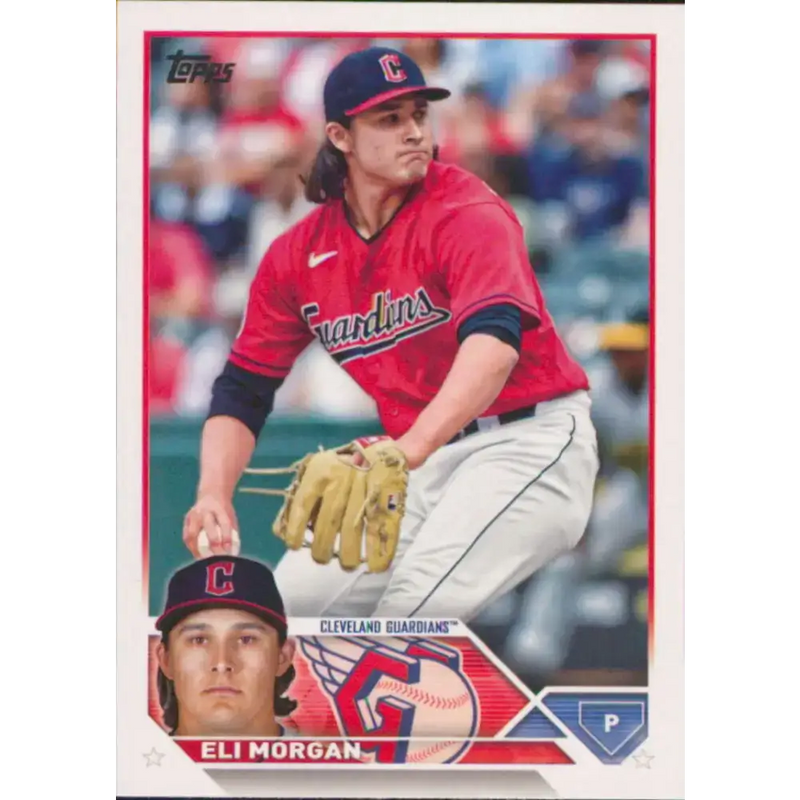 2023 Topps #223 Eli Morgan NM-MT Cleveland Guardians Baseball Card - Baseball Card Single